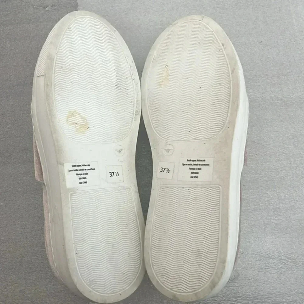 [US7/EU37.5]Lewit Arlo Pink  Velvet Slip-On Platform Sneaker- EUC - Picture 8 of 8